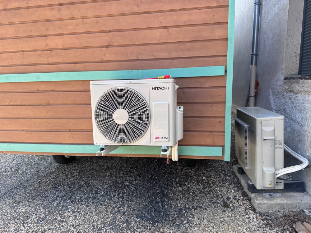 Pompe à chaleur Air Air Climatisation sur roulotte